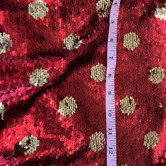 Girl’s Holiday Christmas polka Dot Sequin Sweater; Size M 7/8 - Picture 8 of 10